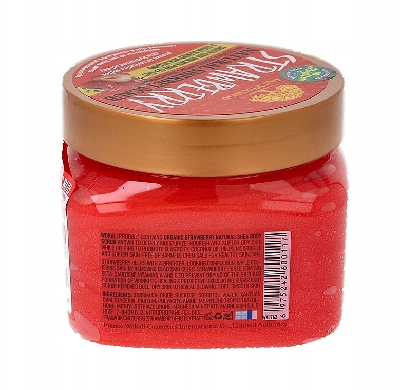 Natural Sherbet Scrub 'Strawberry' - Wokali Natural Sherbet Scrub Strawberry — photo N3