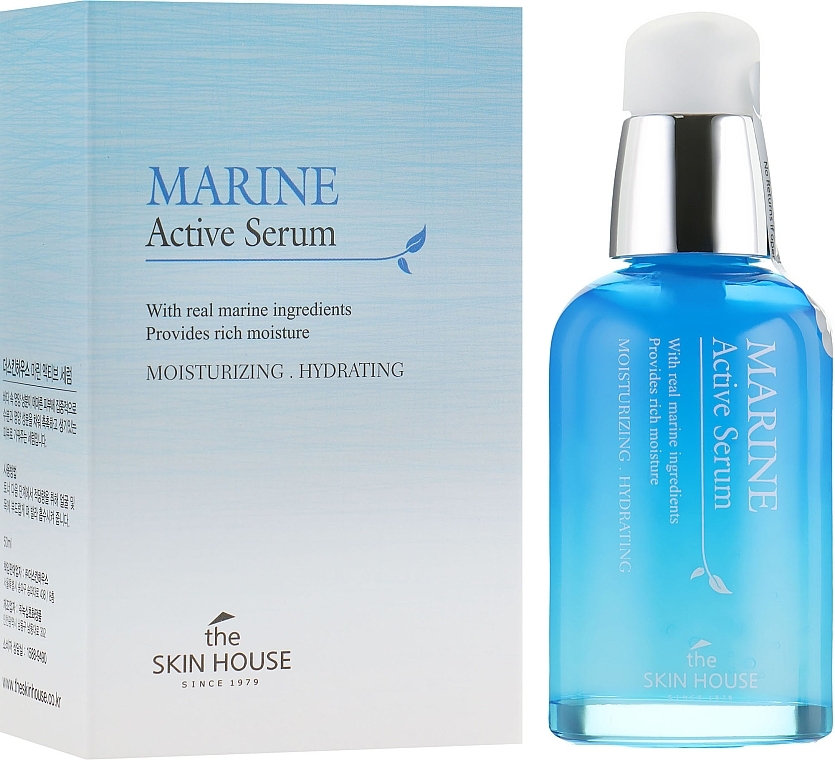 Moisturizing Ceramide Face Serum - The Skin House Marine Active Serum — photo N2