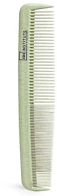 Rounded Teeth Hair Brush, biodegradable, green - IDC Institute Eco Dressing Comb — photo N1