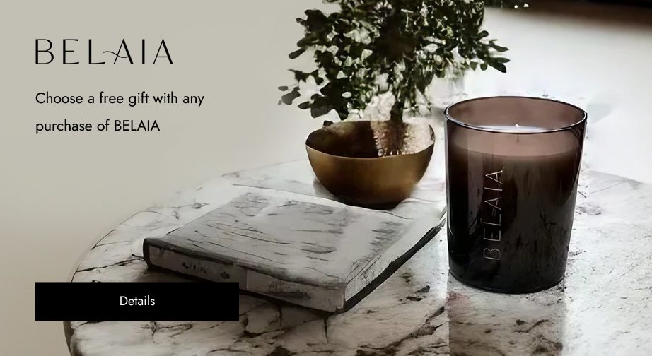 Buy any BELAIA products and choose a free double-sided candle sleeve