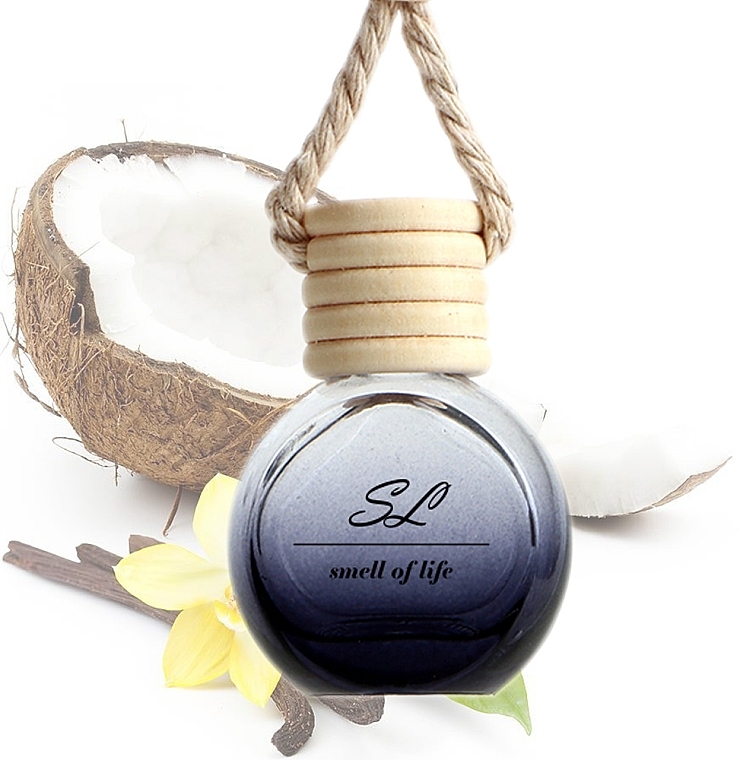 Car Air Freshener - Smell of Life Coconut & Vanilla Car Fragrance — photo N2