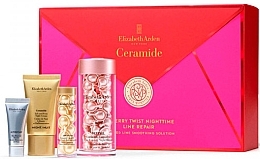 Fragrances, Perfumes, Cosmetics Set - Elizabeth Arden Ceramide Merry Twist Nighttime Line Repair (f/ser/60caps + f/ser/14caps + n/cr/mini/15ml + ser/mini/5ml)