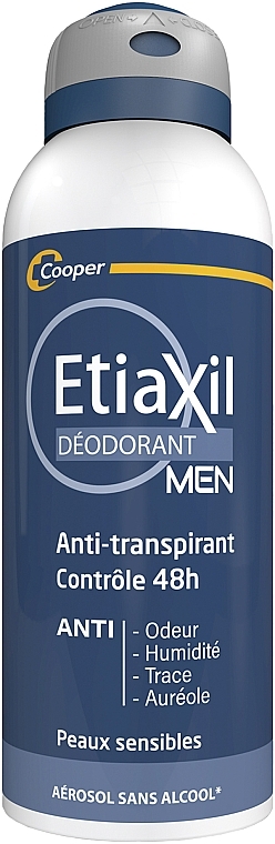 Men Antiperspirant Spray - Etiaxil Men Antiperspirant Deodorant Protection 48H Aerosol — photo N1