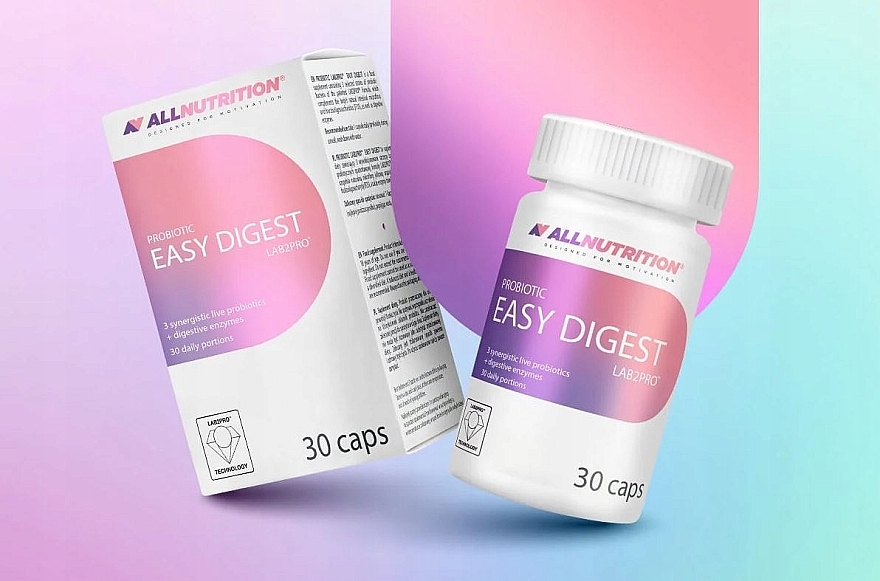 Easy Digest Probiotic, 30 Caps - Allnutrition Probiotic LAB2PRO — photo N2