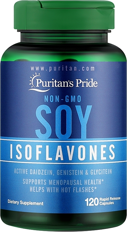 Supplement 'Soy Isoflavones', 750 mg - Puritan's Pride Non-GMO Soy Isoflavones 750 mg — photo N1