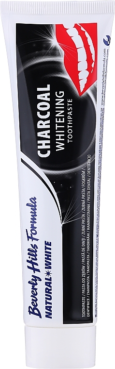 Whitening Charcoal Toothpaste - Beverly Hills Formula Natural White Charcoal Whitening Toothpaste — photo N1