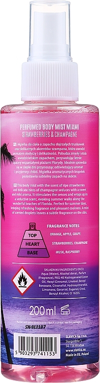Shake for Body Perfumed Body Mist Miami Strawberries & Champagne - Perfumed Body Mist — photo N3