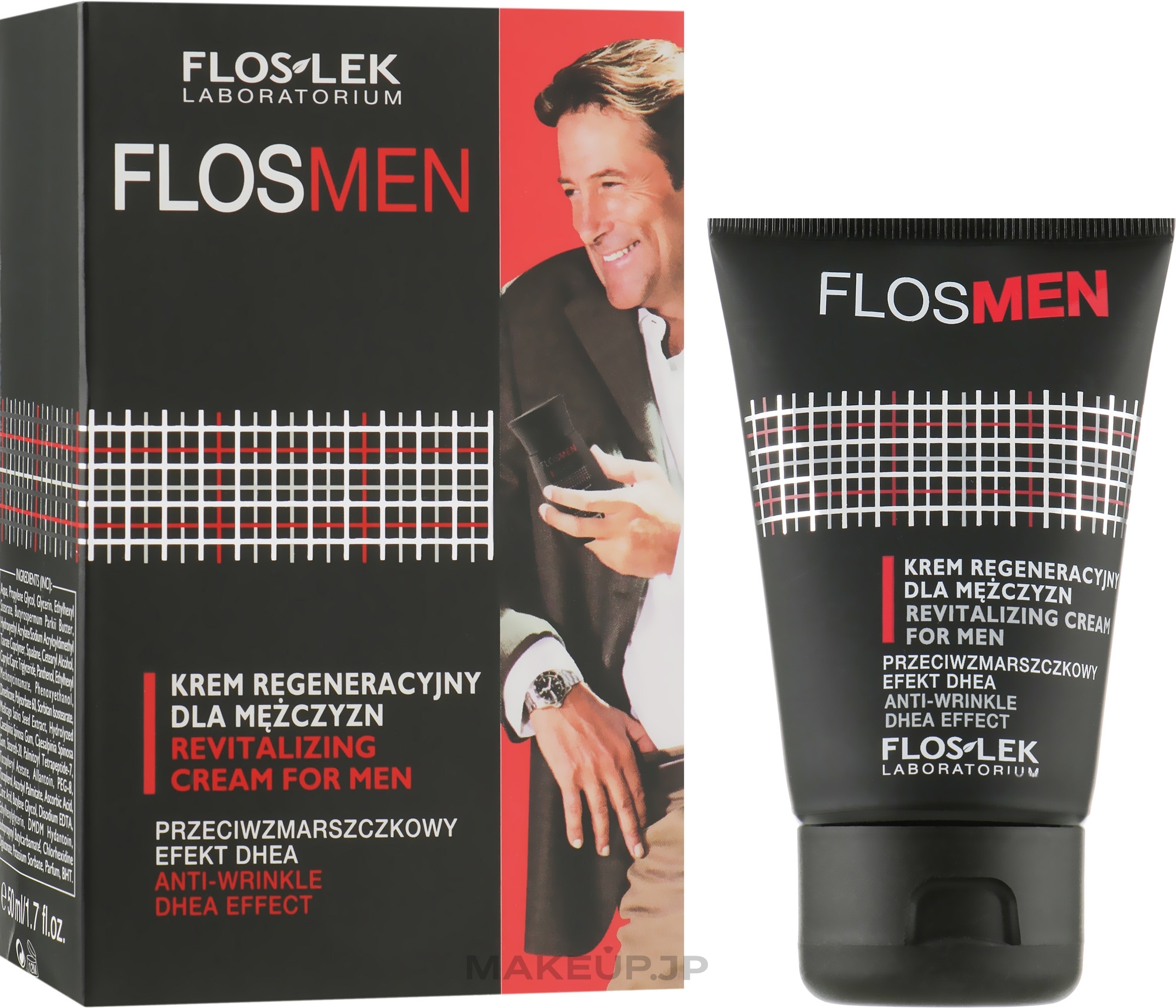 Men Revitalizing Anti-Wrinkle Cream - Floslek Flosmen Revitalizing Anti-Wrinkle Cream For Men — photo 50 ml