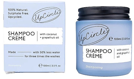 Cream Shampoo with Coconut & Grapefruit Oil - UpCircle Shampoo Cream With Coconut And Grapefruit Oil — photo N2