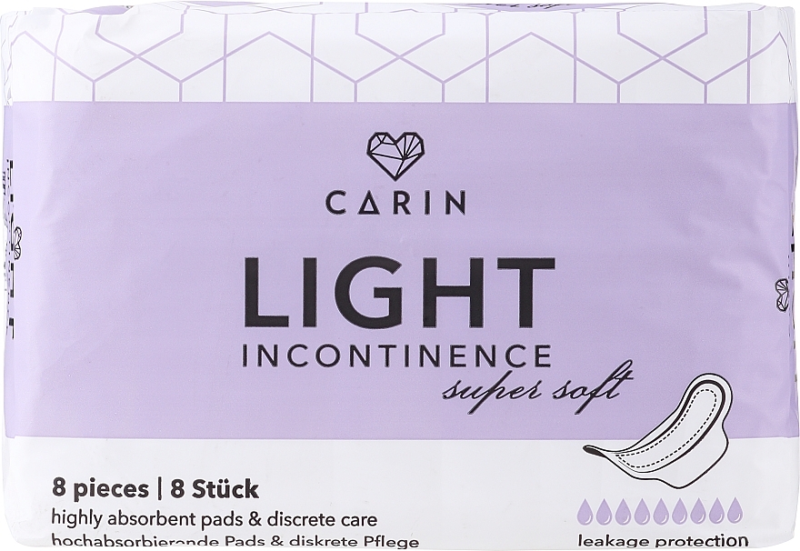 Urological Pads - Carin Light Incontinence Pads Super Soft — photo N1