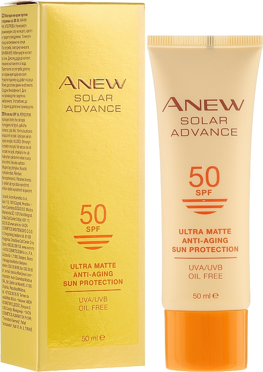 Rejuvenating Face Cream - Avon Anew Solar Advance SPF50 — photo N1