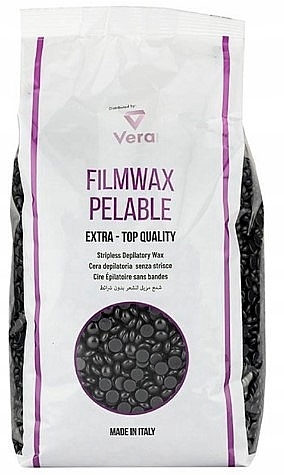 Depilatory Film Wax, granules, black - DimaxWax Filmwax Pelable Stripless Depilatory Wax Black — photo N2