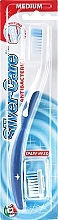 Silver Care Plus Toothbrush, medium, blue - Silver Care — photo N1