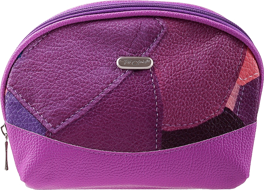 Makeup Bag "Patchwork" 94415, purple - Top Choice — photo N3
