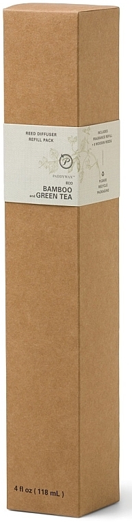 Aroma Diffuser Filler 'Bamboo and Green Tea' - Paddywax Eco Green Diffuser Refill + Reeds Bamboo & Green Tea — photo N1