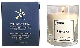 Scented Candle in Glass - Focdenit 100% Vegetal Candle Espai Net — photo N3