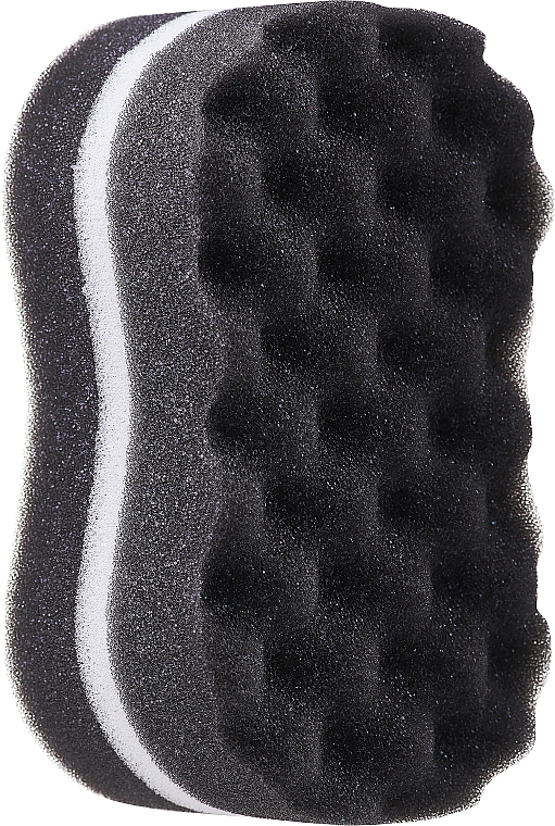 Bath Sponge "Sport", black and white - LULA — photo N1