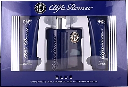 Fragrances, Perfumes, Cosmetics Alfa Romeo Blue	 - Set (edt/125ml+sh/gel/100ml+ash/balm/100ml)