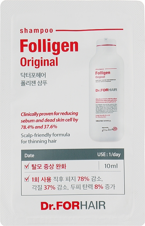 Firming Anti-Hair Loss Shampoo - Dr.FORHAIR Folligen Original Shampoo (prybka) — photo N1