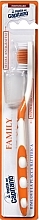 Family Toothbrush, hard, orange - Pasta Del Capitano Family Hard — photo N1