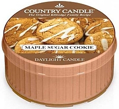 Fragrances, Perfumes, Cosmetics Tea Candle "Maple Sugar Cookie" - Country Candle Maple Sugar Cookie Daylight