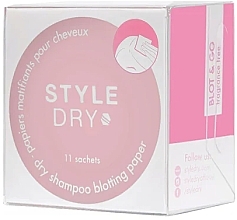 Fragrances, Perfumes, Cosmetics Dry Shampo Blotting Paper, 11 pcs - Styledry Dry Shampoo Blotting Paper Fragrance Free