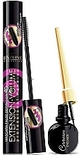 Fragrances, Perfumes, Cosmetics Set - Eveline Cosmetics Extension Volume (mascara/10ml + eyeliner/3ml)