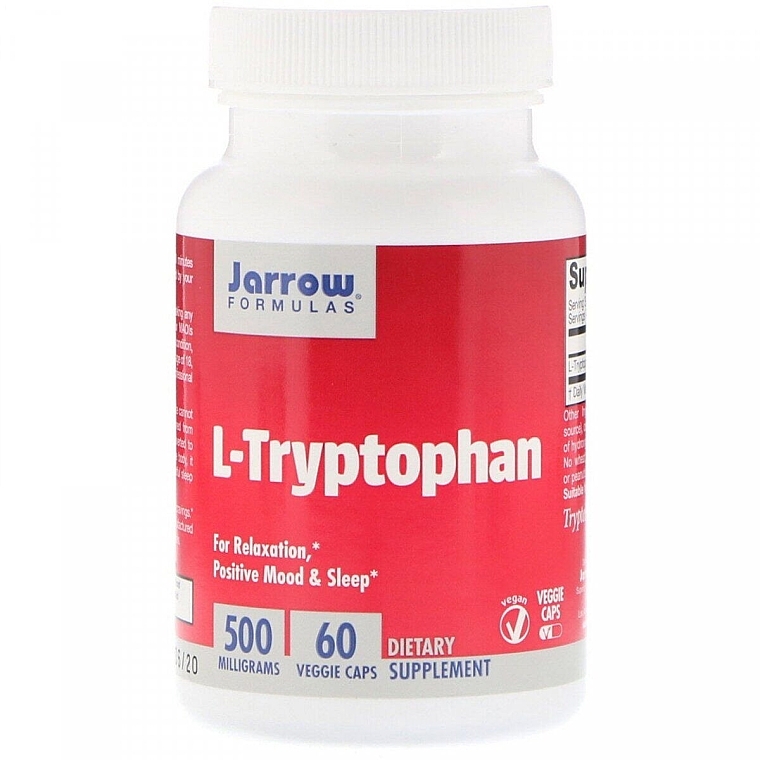 Dietary Supplement "L-Tryptophan 500mg" - Jarrow Formulas L-Tryptophan 500mg — photo N1