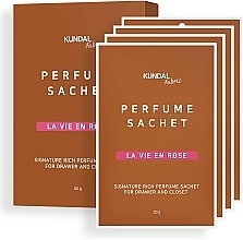 Fragrances, Perfumes, Cosmetics Scented Sachet - Kundal Fabric La Vie En Rose Signature Rich Perfume Sachet