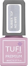 Fragrances, Perfumes, Cosmetics No Wipe Rubber Top Coat - Tufi Profi Premium Rubber Top No Wipe