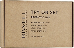 Fragrances, Perfumes, Cosmetics Probiotic Sample Set - Riwell Probiotic Line Try On Set (f/wash gel/10ml + f/ton/10ml + f/ser/5ml + f/cr/5ml)