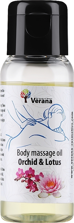 Orchid & Lotus Flower Body Massage Oil - Verana Body Massage Oil — photo N1