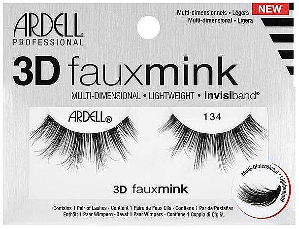 False Lashes - Ardell 3D Faux Mink 134 — photo N1