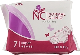 Fragrances, Perfumes, Cosmetics Sanitary Pads "Comfort Ultra Silk & Dry" 5 drops, 7pcs - Normal Clinic