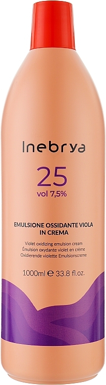 Oxidizing Hair Emulsion 7.5% - Inebrya Oxidante Violet 25 Vol Inebrya Violet Oxydizing Emulsion Cream — photo N1