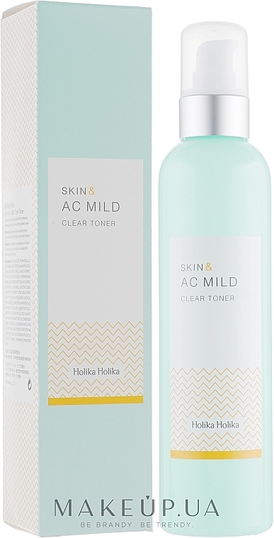 Face Toner for Problem Skin - Holika Holika Skin And AC Mild Clear Toner — photo N2