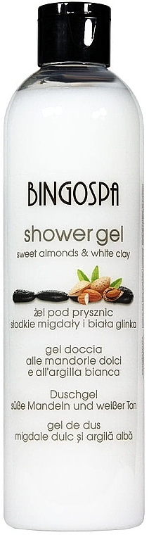 Shower Gel "White Clay and Almond" - BingoSpa Shower Gel — photo N1