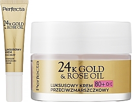 Set - Perfecta 24K Gold & Rose Oil 80+ (f/cr/50ml + eye/cr/15ml) — photo N2