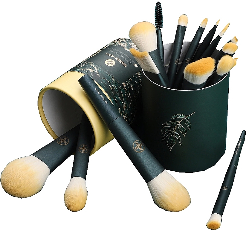Makeup Brush Set in Tube, 18 pcs - Eigshow Get It All Covered — photo N2