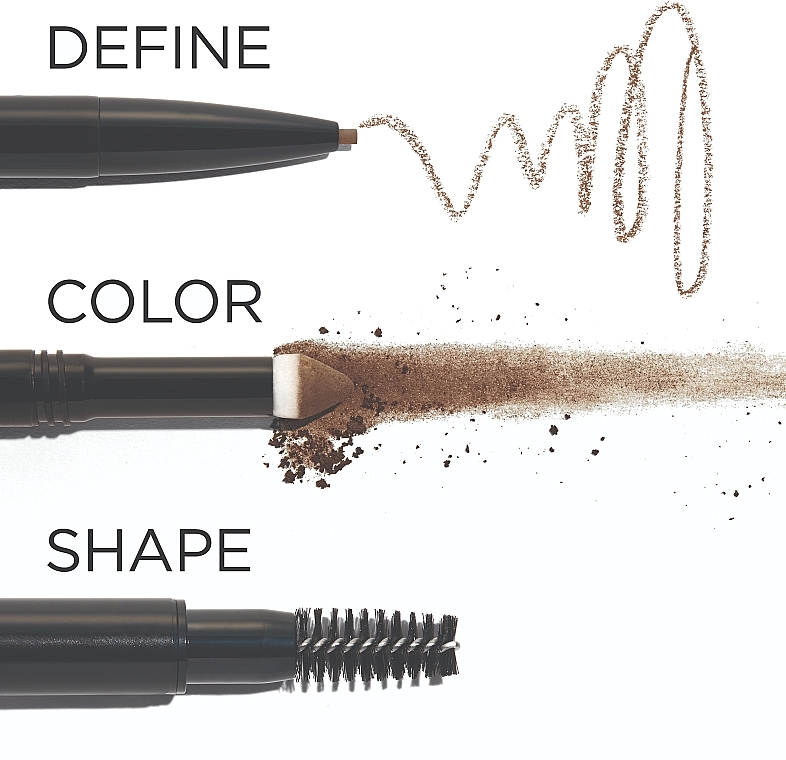 3-in-1 Automatic Eyebrow Pencil - Elizabeth Arden Beautiful Color Brow Perfector (01 -Blonde) — photo N2