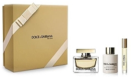 Fragrances, Perfumes, Cosmetics Dolce & Gabbana The One - Set (edp 75 ml + b/l 100 ml + edp 7.4 ml)