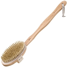 Fragrances, Perfumes, Cosmetics Natural Bristle Body Brush with Detachable Handle - Hydrea London Body Brush + Detachable Handle Natural Bristle