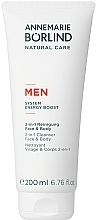 Fragrances, Perfumes, Cosmetics 2-in-1 Cleansing Face & Body Gel - Annemarie Borlind Men System Energy Boost Face & Body Cleanser