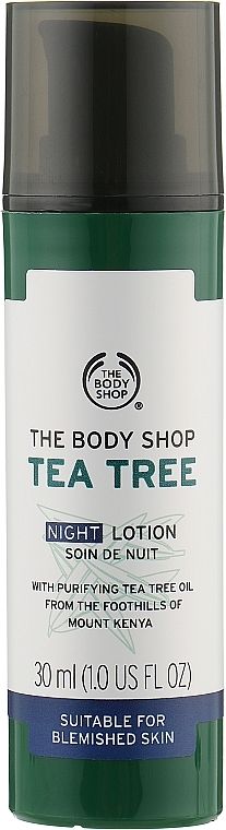 Night Face Lotion - The Body Shop Tea Tree Blemish Fade Night Lotion — photo N1