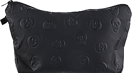 Fragrances, Perfumes, Cosmetics Makeup Bag, black with skulls - Cosmo Shop