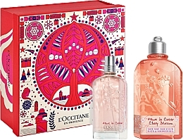 Fragrances, Perfumes, Cosmetics L'Occitane Cherry Blossom - Set (edt/75ml + sh/gel/250ml)