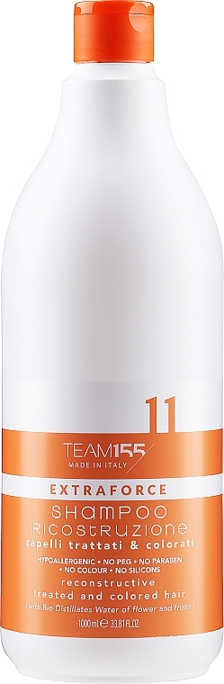 Regenerating Shampoo for Damaged and Colored Hair - Team 155 Extraforce 11 Shampoo — photo N1