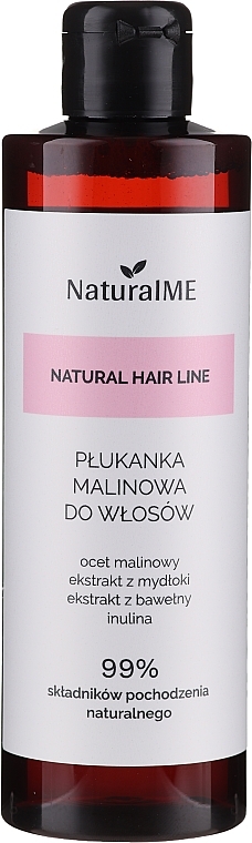 Oily Hair Rinse with Raspberry Vinegar - NaturalME Natural Hair Line Balm — photo N1