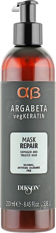 Reconstructing Mask for Damaged Hair - Dikson Argabeta Keratin Mask Repair — photo N1