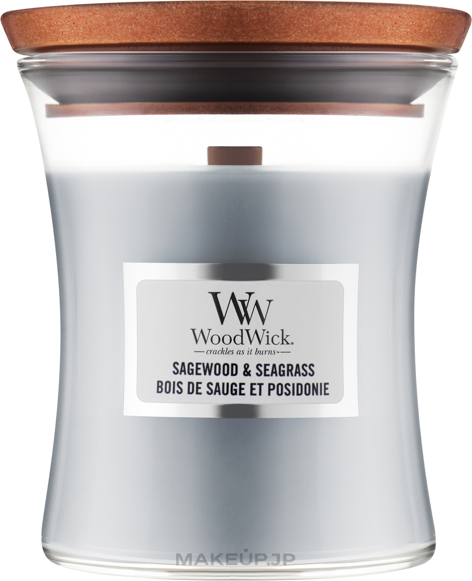 Scented Candle - WoodWick Sagewood & Seagrass Candle — photo 85 g